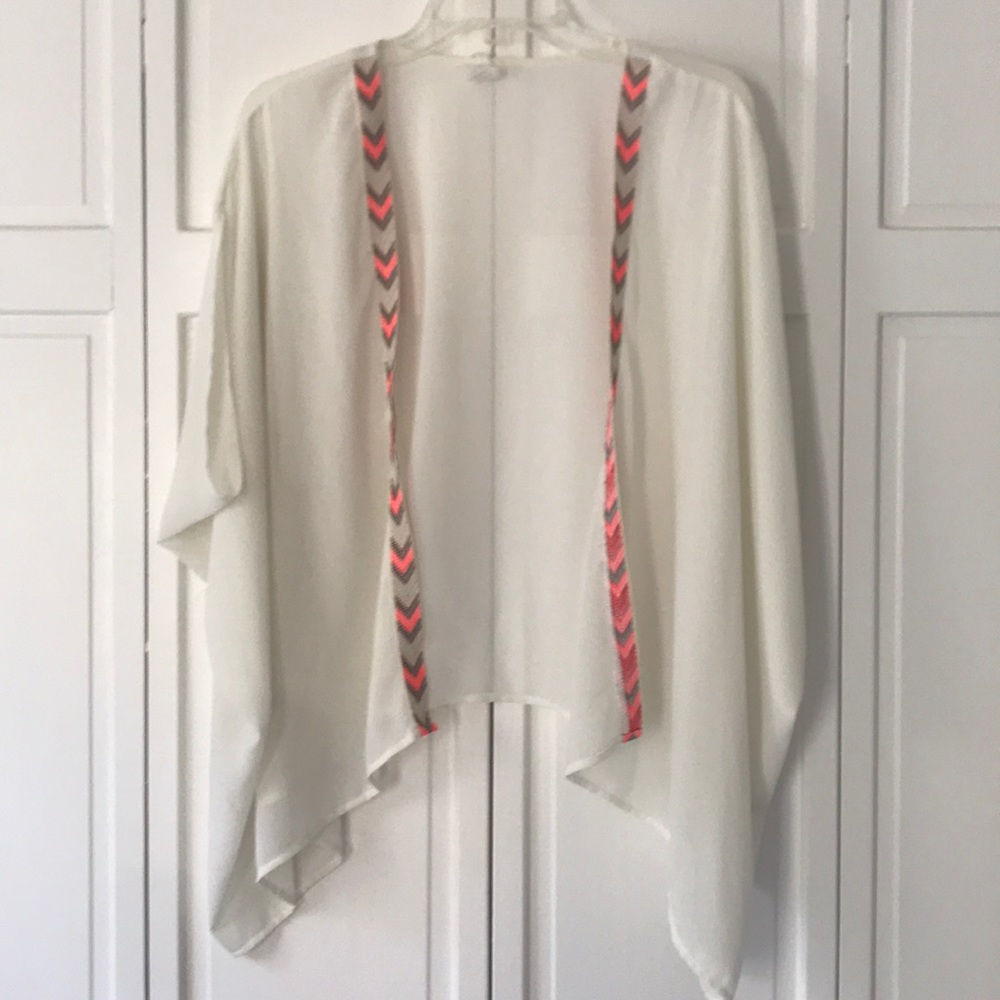 Cardigan with open front detail